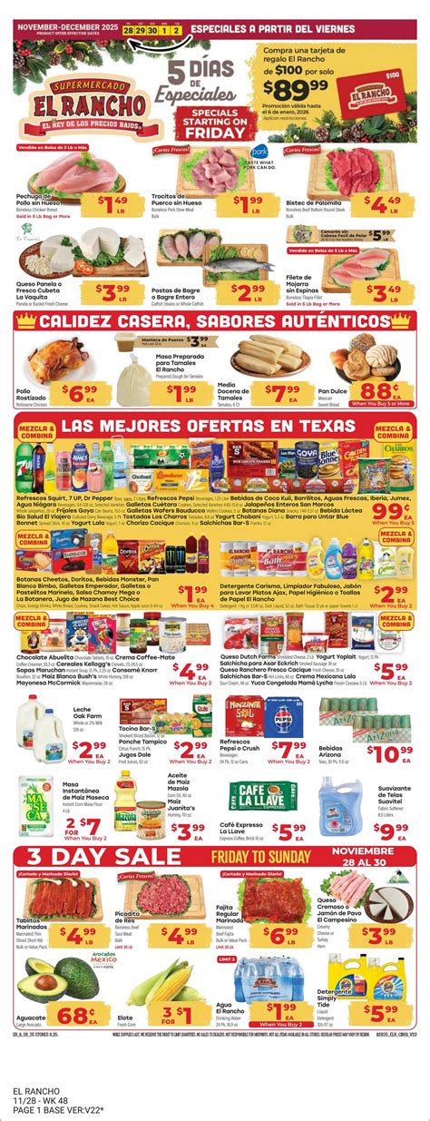 El Rancho Weekly Ads from November 28