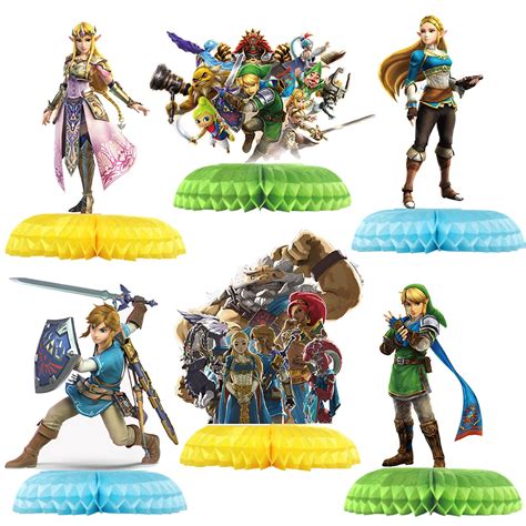 Buy Legend Game Birthday Party Supplies, 6Pcs Link Theme Honeycomb ...