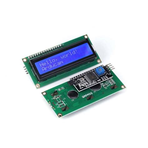 Lcd1602 (Green) With Iic I2C Serial Interface Adapter Module For ...