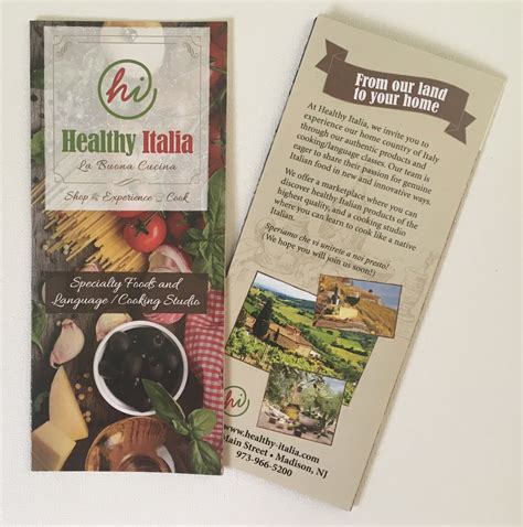 Healthy Italia Brochure — Pfeifer Design