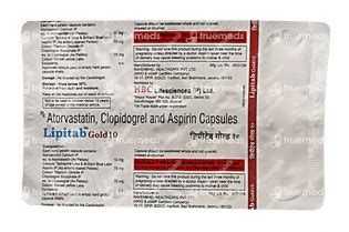 Lipitab Gold 757510 Mg Capsule 10 - Uses, Side Effects, Dosage, Price ...