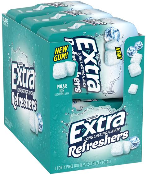 Wrigleys Extra Refreshers Polar Ice Chewing Gum, 40 count per pack ...