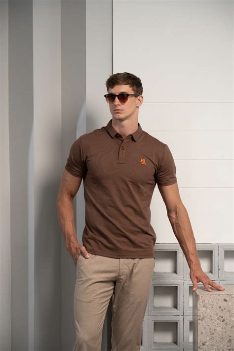 Men's Mocha Ember Polo - Rig Anthony – RIG ANTHONY