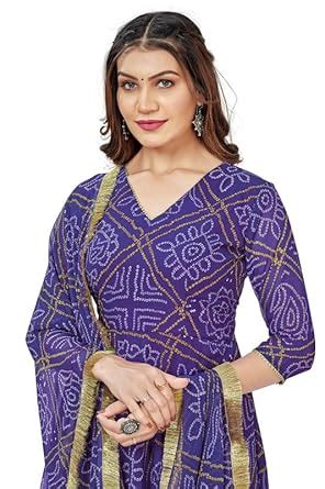 Buy Aether Fashion|Kurta Set for Womens|Bandhani|Materail: Georgette ...