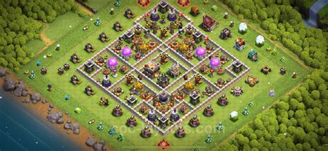 Best Base TH11 with Link, Hybrid Anti Everything - Town Hall Level 11 ...