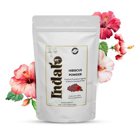 Hibiscus Powder for Skin & Hair | Buy from Indalo