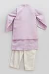 Buy Purple Cotton, Silk Mirrors Lilac Work Kurta Set For Boys by Fayon ...