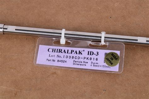 Daicel Chiralpak ID-3 84524 3um 4.6x150mm HPLC Chiral Column W/ Origin ...