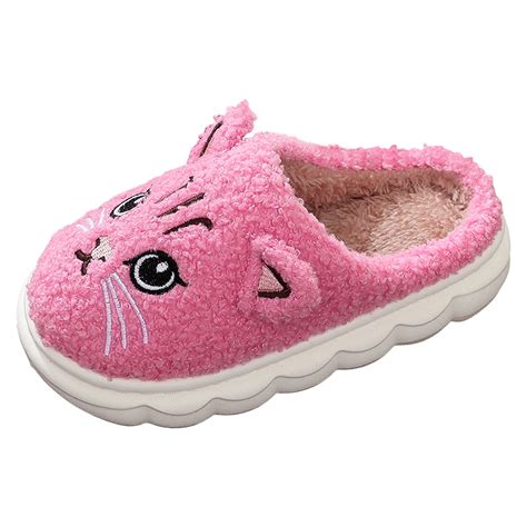 Leozcaa House Slippers for Women Indoor Outdoor Memory Foam Carton Cat ...