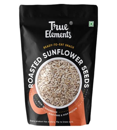Buy Roasted Sunflower Seeds 125Gm Online By True Elements Sold At Rs ...