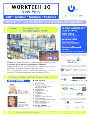 Fillable Online WEDNESDAY 19TH MAY 2010, THE TIME AND LIFE BUILDING ...