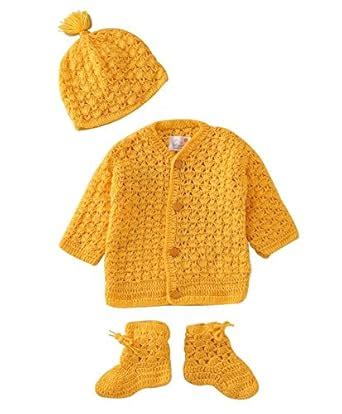 Buy The Original Knit Sweater Set with Cap & Booties Designer Clothing ...
