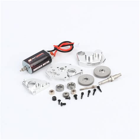 RCAWD SCX24 Motor 050 55t & SCX24 Transmission Metal Gearbox Combo for ...