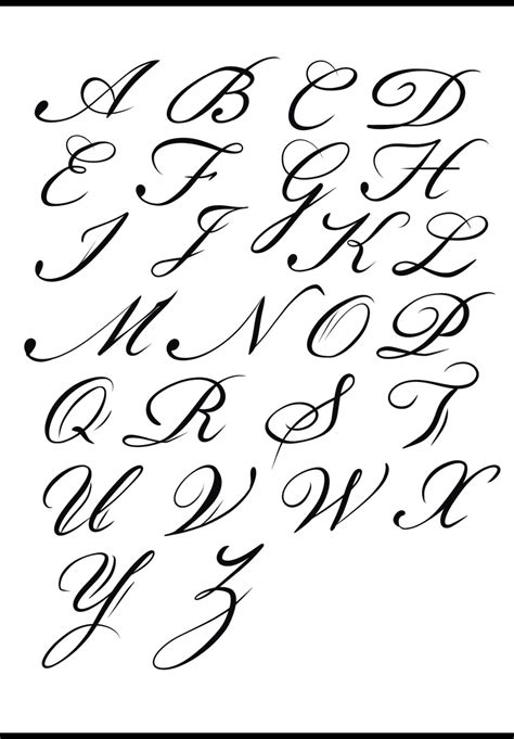 Lettre Calligraphie Alphabet