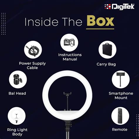 Buy DigiTek (DRL-18 RGB) RGB LED Ring Light 46cm for YouTube | Photo ...
