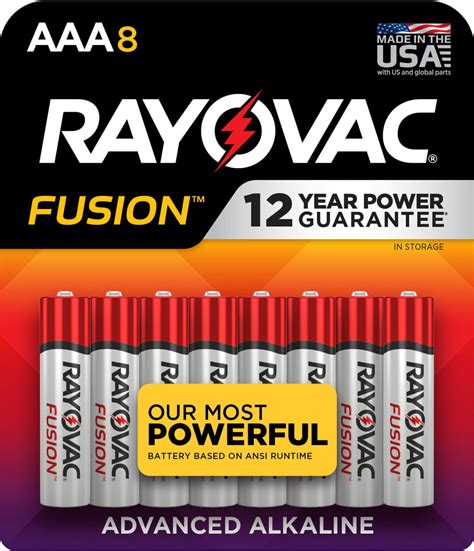 Customer Reviews: Rayovac Fusion AAA Batteries (8 Pack), Triple A ...