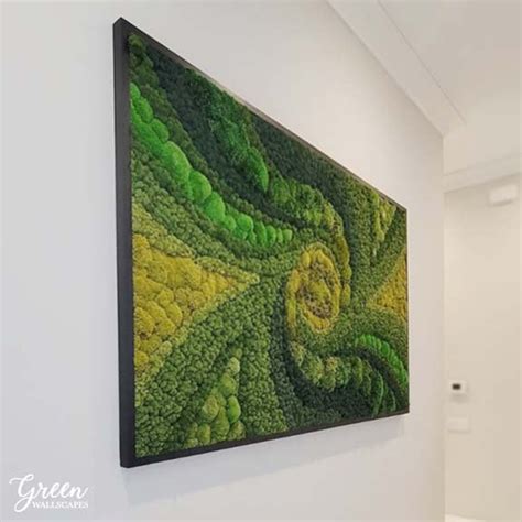 Buy Ombre Sunrise Moss Art Green Wallscapes Online in India - Etsy