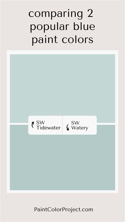 Sherwin Williams Tidewater vs Watery: Let's Compare! - The Paint Color ...