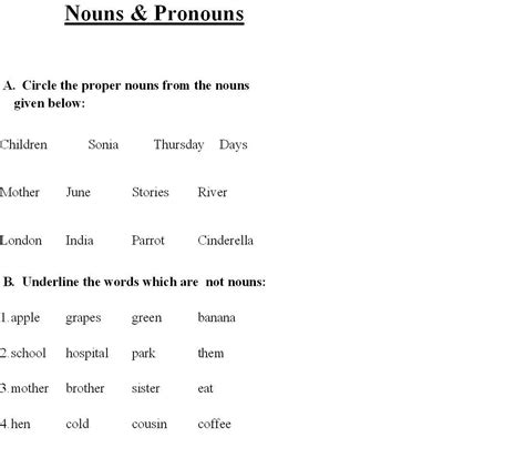 Nouns & Pronouns - 1