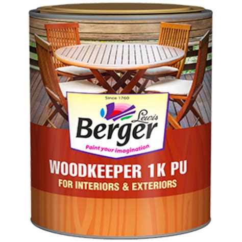 Berger Wood Keeper 1K Polyurethane | For Interiors and Exteriors | Matt ...