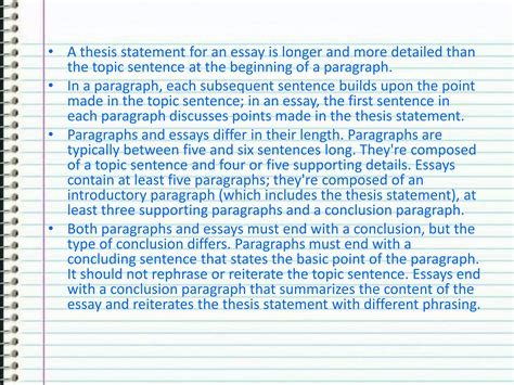 Diffrence between essay ,paragraph & expansion of idea | PPTX
