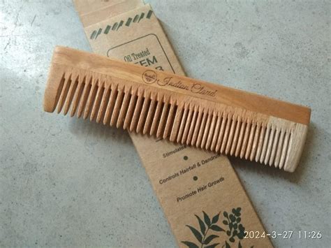 Buy Indian Cloud Organic Wood Long Tail Comb for men and women Hair ...