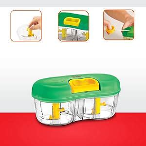 Buy Prestige Plastic Double Bowl Vegetable Cutter (Green, 600ml) Online ...
