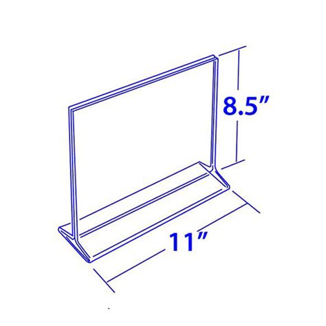 11x8.5 Top Loading Double Sided Premium Break-Resistant Sign Holder ...