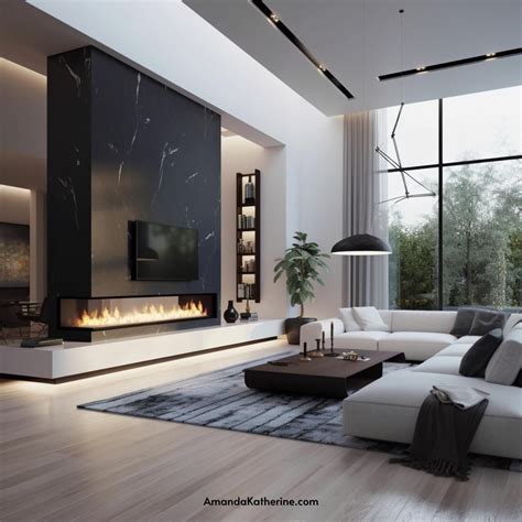 31 Stunning Fireplace Wall Ideas with a TV for your Living Room ...