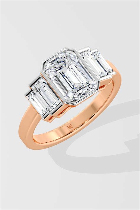 Buy Lab Grown 2 Ct Emerald Elyra Diamond Ring – House of Quadri
