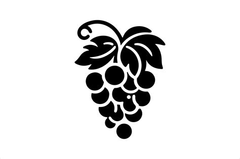 Grape Outline Vector Clipart Graphic by SKShagor Barmon · Creative Fabrica