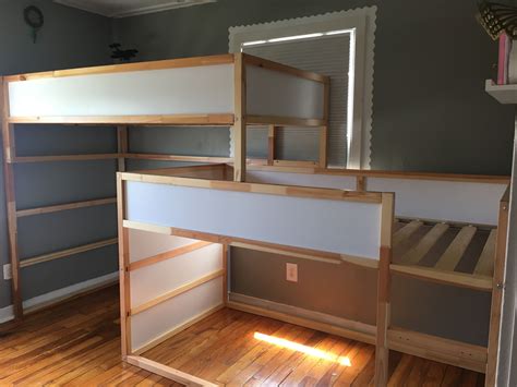 DIY Ikea Kura Triple Bunk Bed Hack