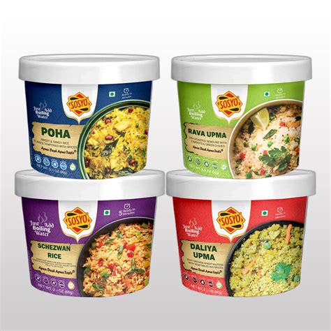 Buy Sosyo Vegan Meals Ready To Eat - Indian Vegetarian Breakfast ...