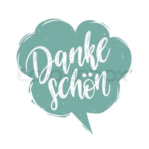 Vector Danke Schon calligraphy, german translation of Thank You phrase ...