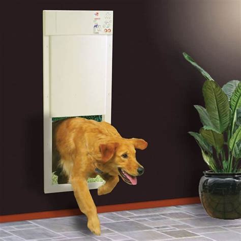 Power Pet Doggie Door Automatically Opens For Your Dog Only | Pet door ...