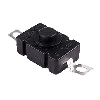 Generic 2 Pin Terminal SPST Interlocking Pushbutton Switch - 10 Pieces ...