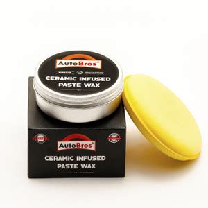 AutoBros Paste Wax Infused with Ceramic (100g) : High Gloss, Water ...