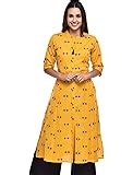 Pistaa's Women's Solid Cotton Kurta with Fold up Sleeves & Plus Size ...