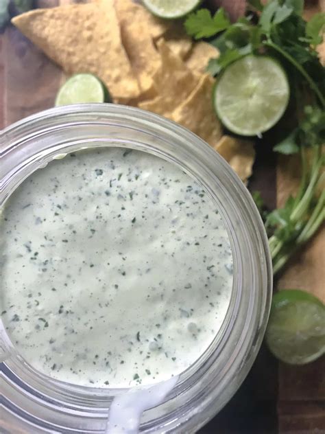 The Best Cilantro Lime Crema Sauce For Tacos - Joanna Overly