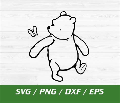Winnie The Pooh Outline Svg Winnie Pooh And Friends Circle SVG, Pooh