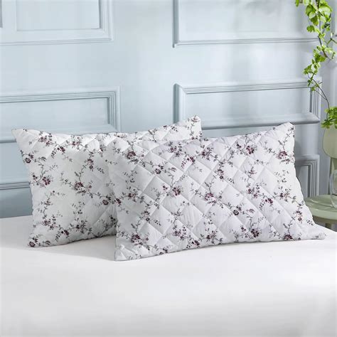 Buy LINENWALAS Printed Cotton Quilted Pillow Cover - Set of 2 | Ultra ...