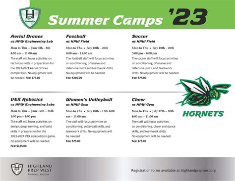 Summer Camps - Highland Prep West