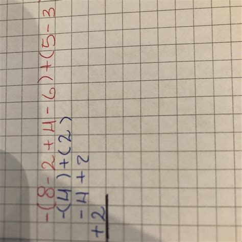 -(8-2+4-6)+(5-3) ley de signos - Brainly.lat