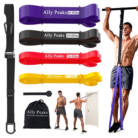 Ally Peaks Pull Up Assistance Bands System,Up to 410 lbs Assistance ...