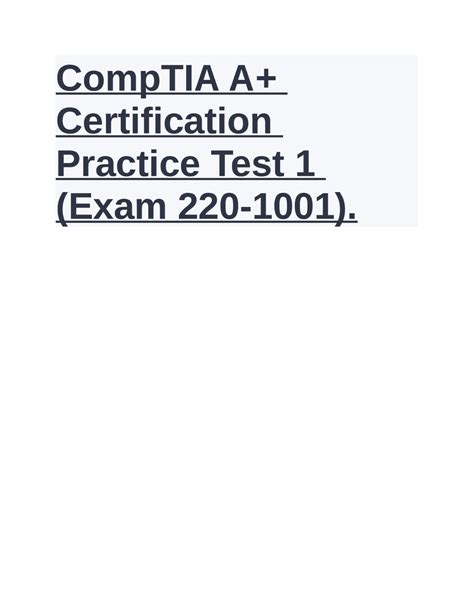 Image result for CompTIA a Certification Test Practice