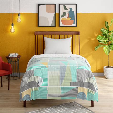 Buy PORTICO Pixelmania Cotton Geometric Print Single Comforter from ...