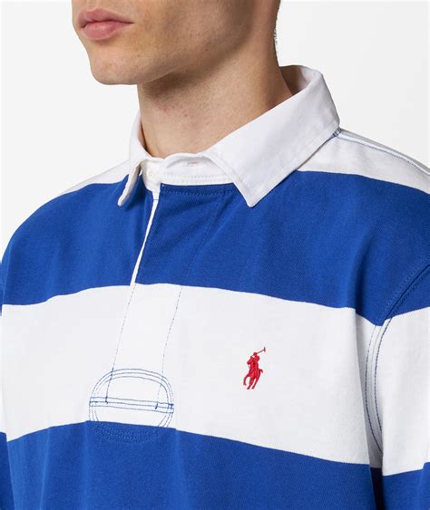 Polo Ralph Lauren YD Jersey Rugby Polo Shirt in Multicolour | SVD UK