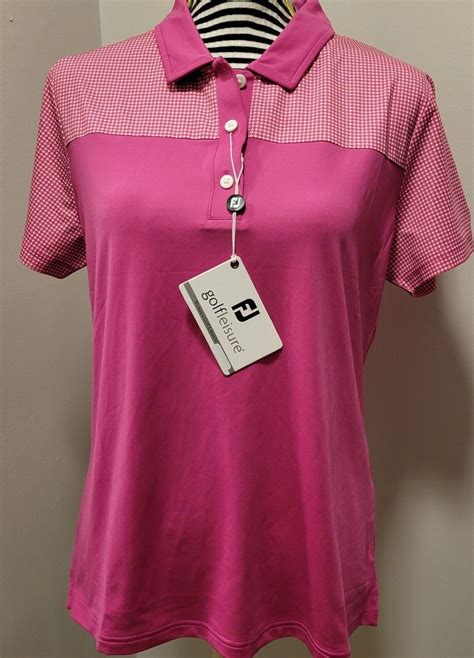 NWT Footjoy ProDry Hot Pink Golf Polo Women s Size M Retail $90 | eBay