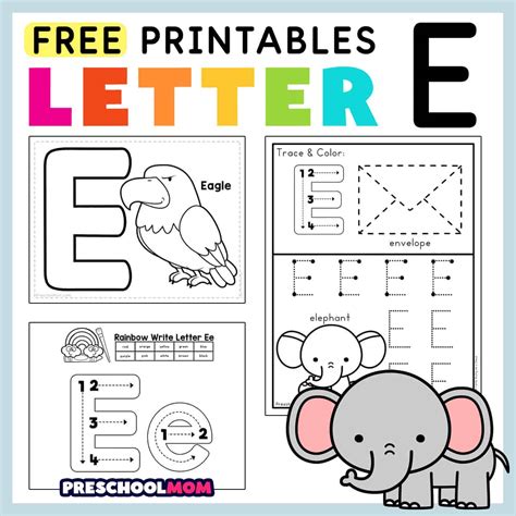 FREE Letter E Worksheets for Preschool! ⋆ The Hollydog Blog ...