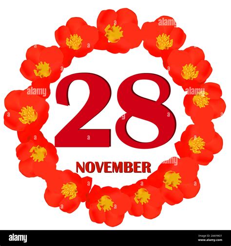 November 28 icon. For planning important day. Banner for holidays and ...